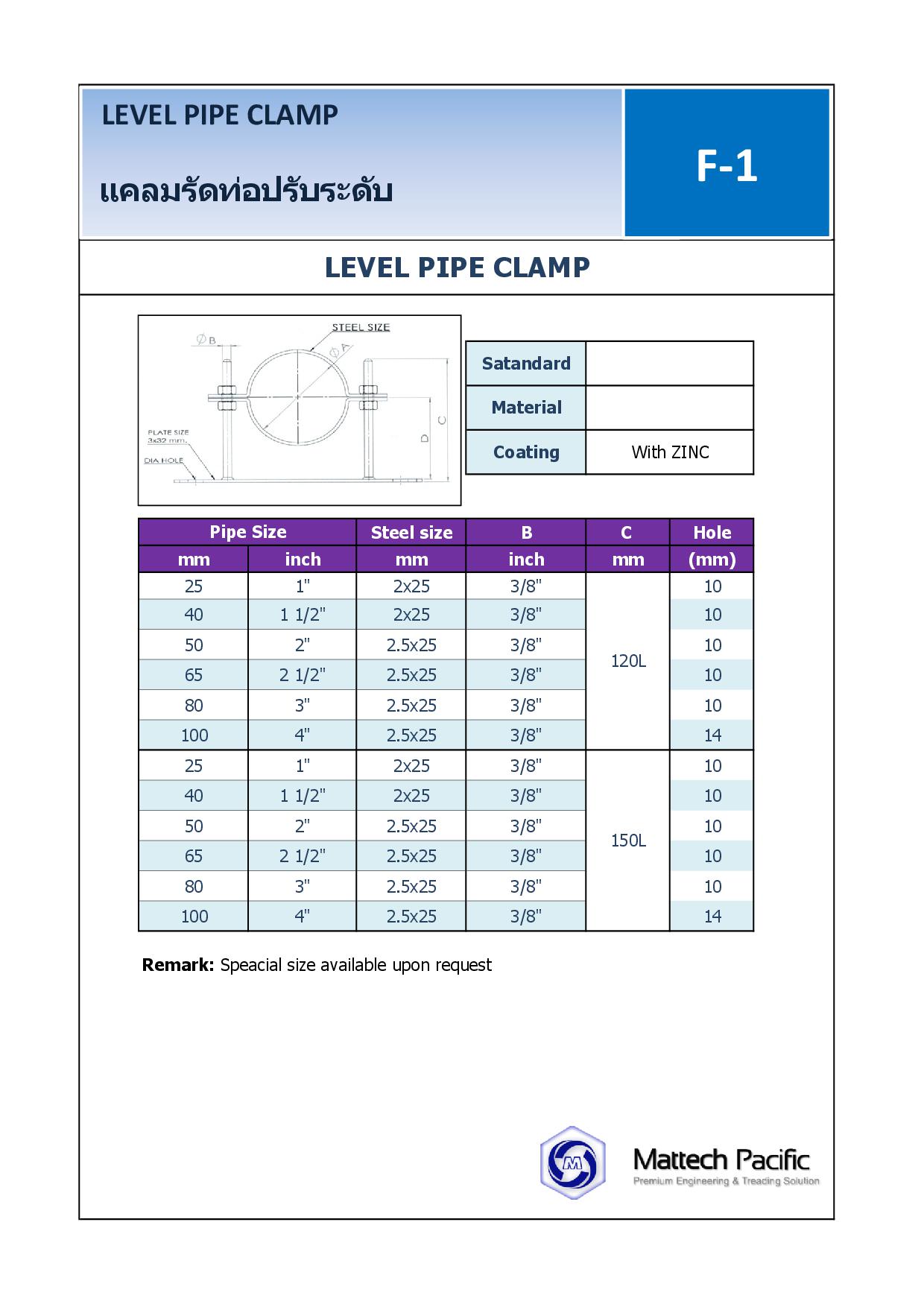 level pipe hanger